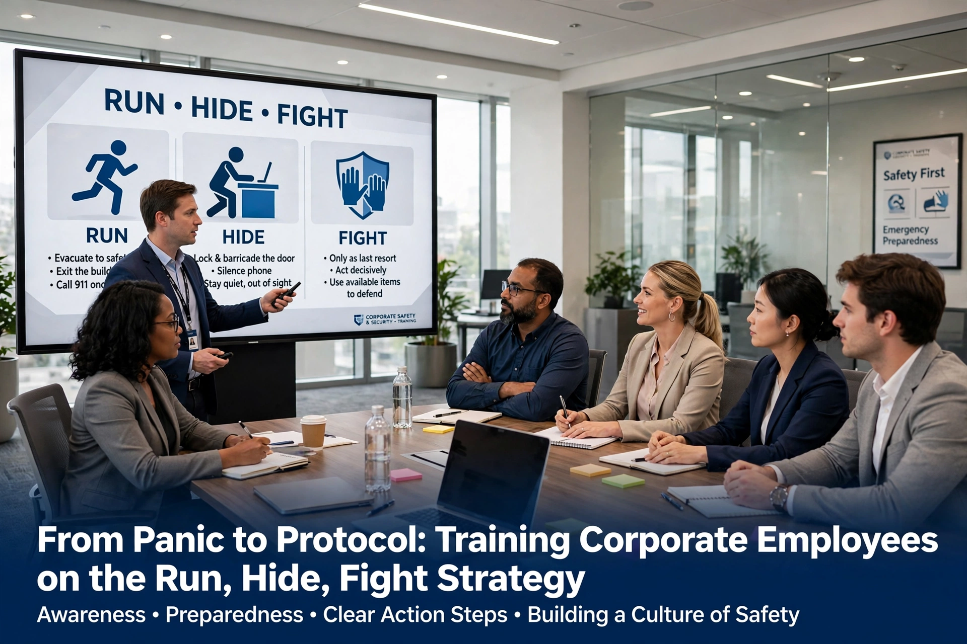 Corporate Run Hide Fight Training