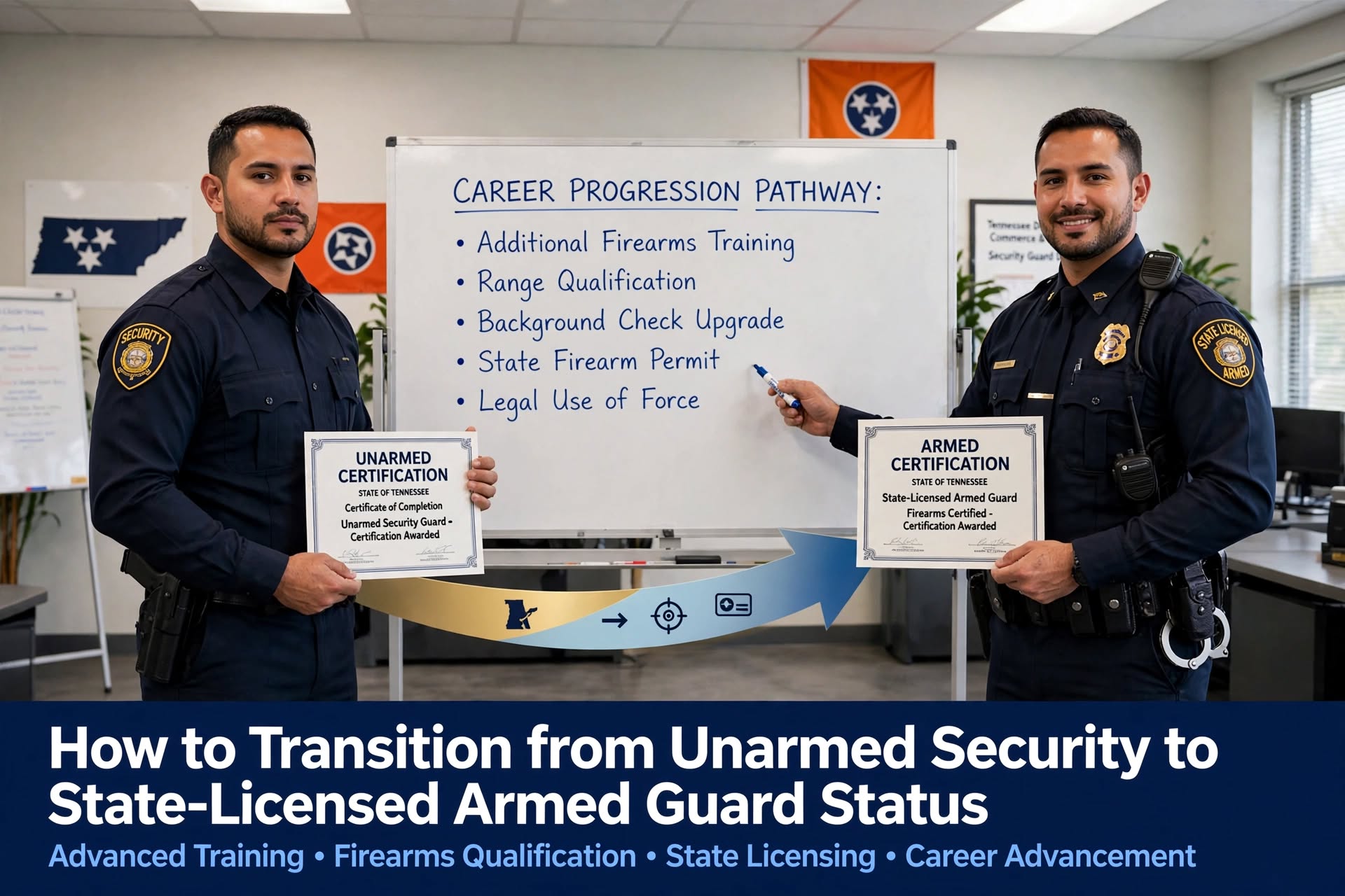 How to Transition from Unarmed Security to State-Licensed Armed Guard Status