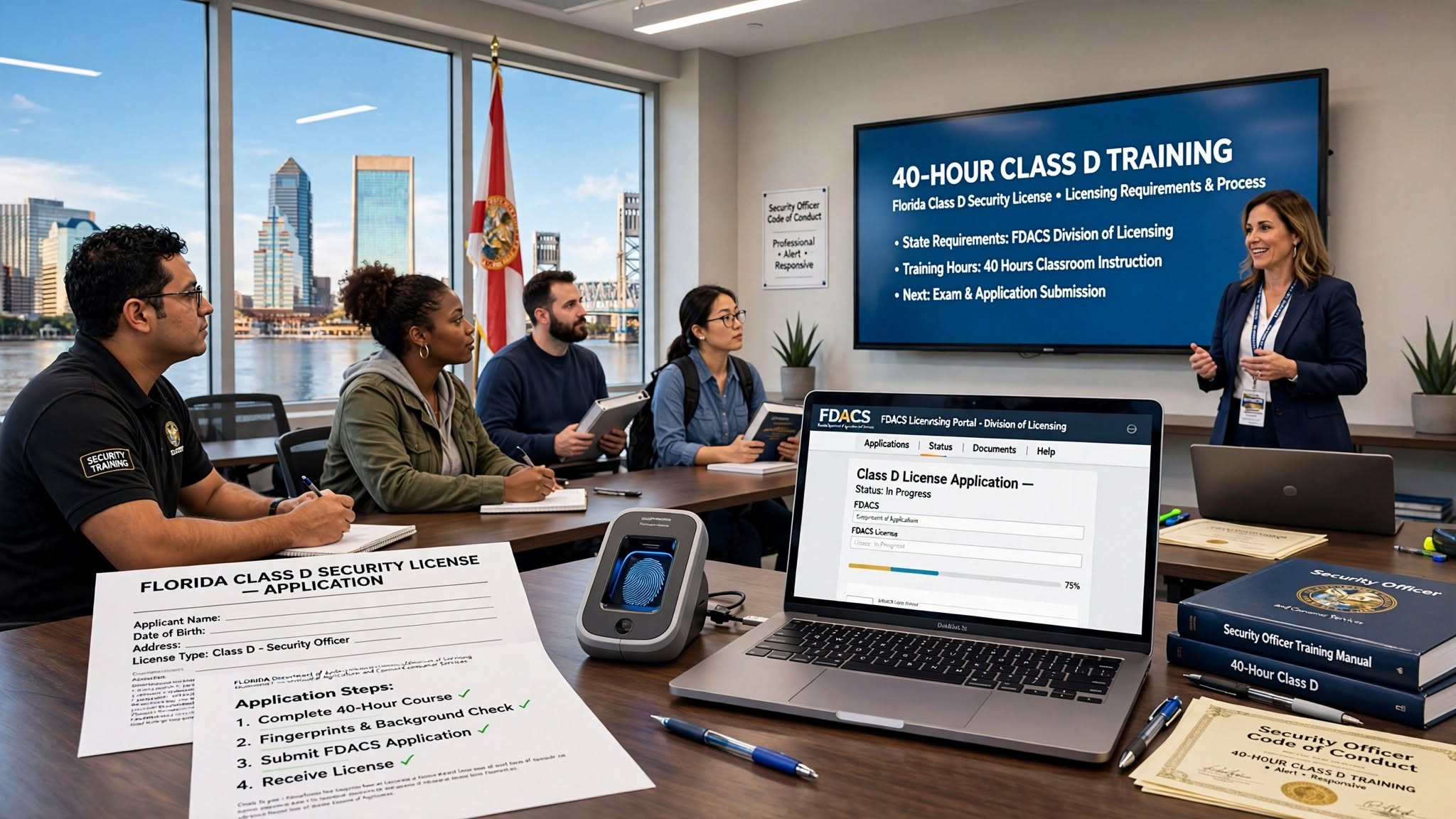 How to Get a Class D License in Florida: 40-Hour Training and Application Steps