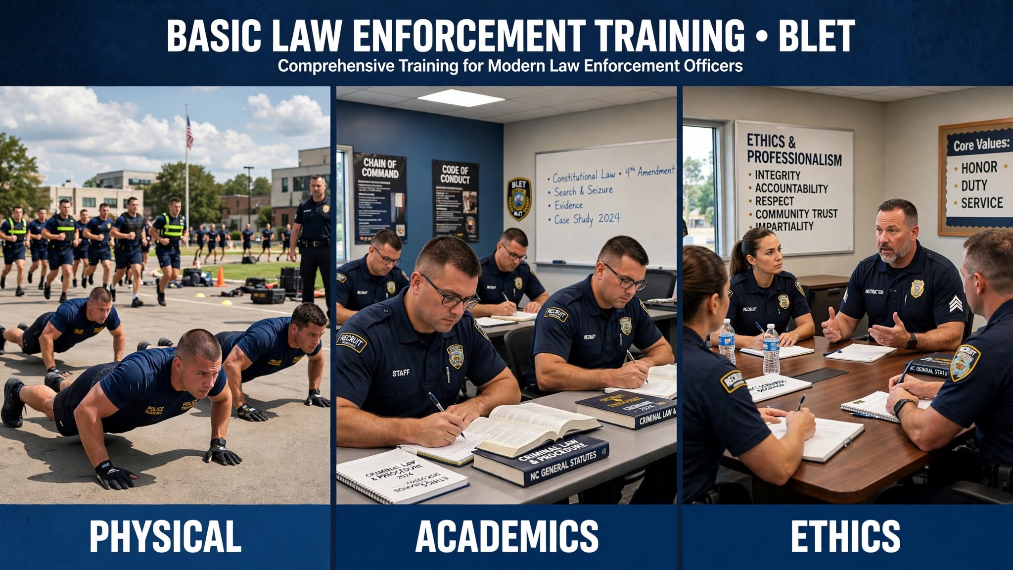 What to Expect in Basic Law Enforcement Training: Physical Standards, Academics, and Ethics