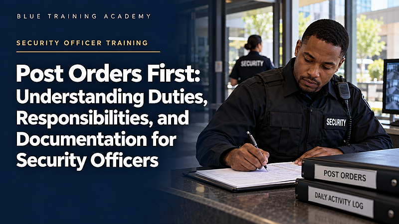 Post Orders First course cover. Contact (833) 390-6810.